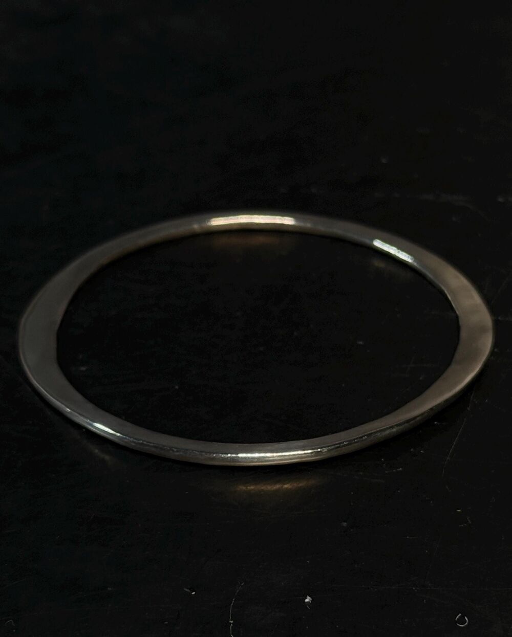 Vintage Sterling Silver Bangle Bracelet Minimalist Size 6.5